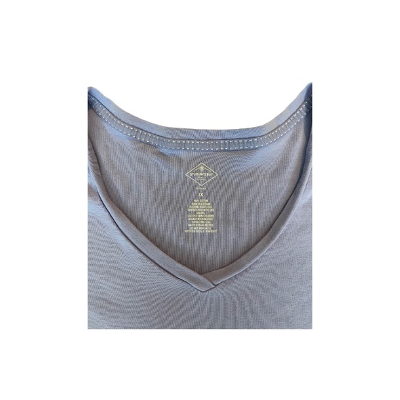St. John's Bay Short Sleeve V-Neck T-Shirt-Lavender-Size 1X - Picture 3 of 5